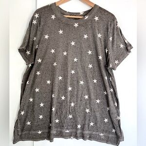 LUCKY BRAND distressed star tee
